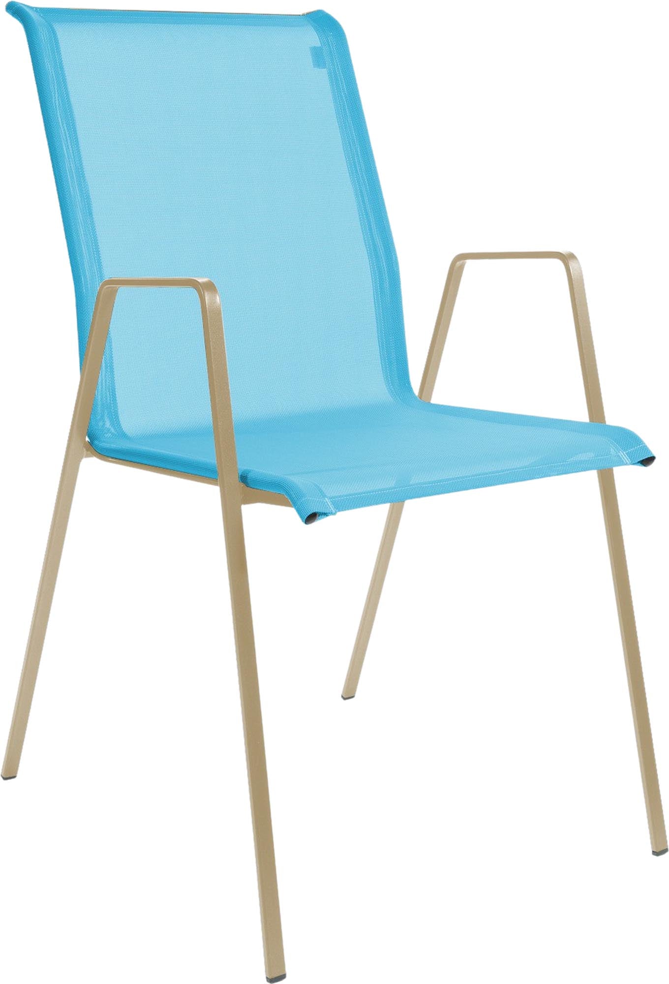 Matten-Sessel Luzern von Schaffner: Stilvoller Gartenstuhl mit langlebigem Batyline-Bezug und wetterfestem Gestell für entspannte Stunden im Freien.