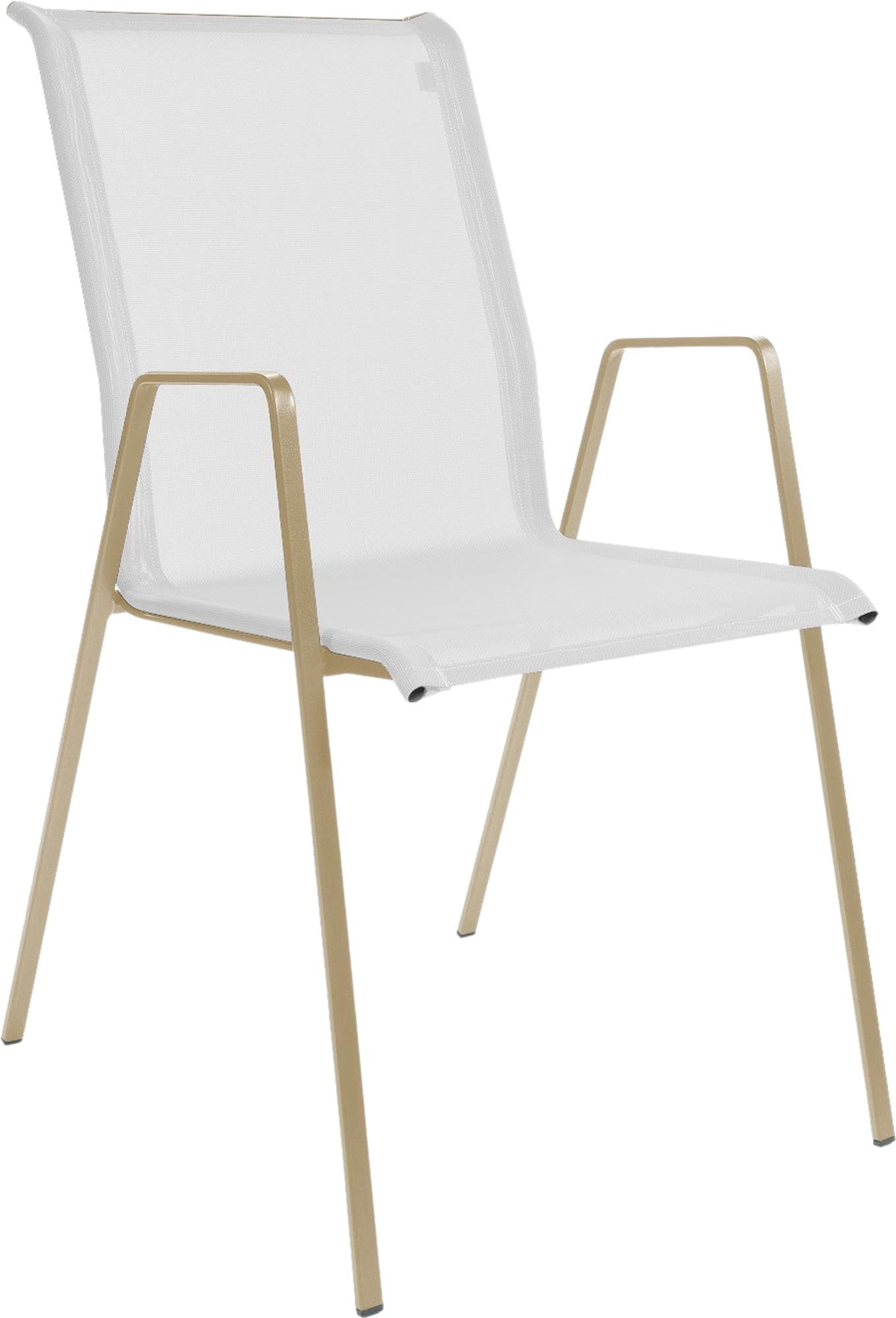 Entdecken Sie den langlebigen Luzern Textil-Gartenstuhl mit Armlehne von Schaffner – stilvoll, wetterfest und bequem für Ihren Außenbereich.