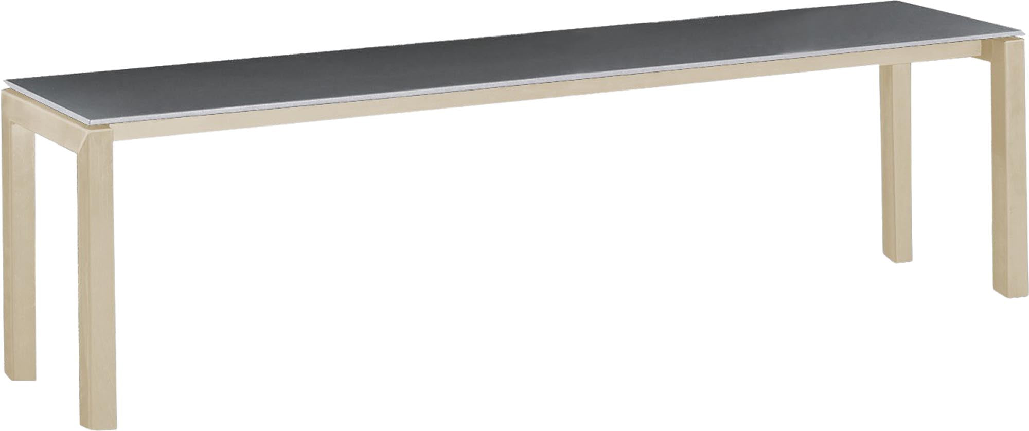 Luzern Glasfaser-Gartenbank Decor 160x32 in Graphit präsentiert im Onlineshop von KAQTU Design AG. Gartenbank ist von Schaffner