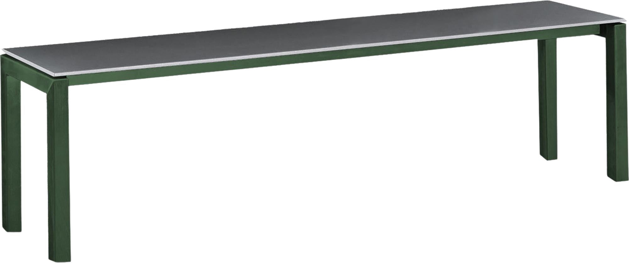 Luzern Glasfaser-Gartenbank Decor 160x32 in Graphit / Tannengrün präsentiert im Onlineshop von KAQTU Design AG. Gartenbank ist von Schaffner