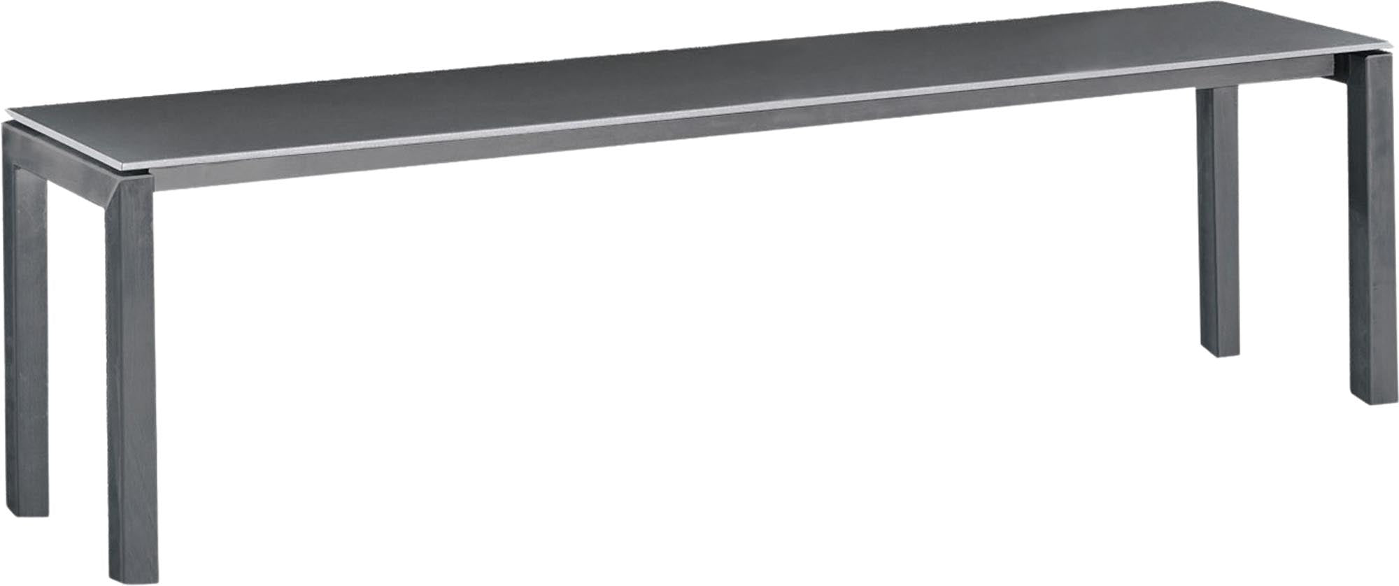 Luzern Glasfaser-Gartenbank Decor 160x32 in Graphit / Graphit präsentiert im Onlineshop von KAQTU Design AG. Gartenbank ist von Schaffner