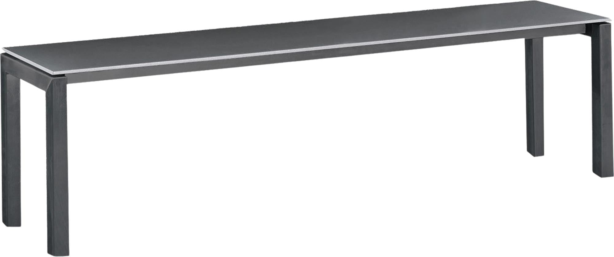 Luzern Glasfaser-Gartenbank Decor 160x32 in Graphit / Anthrazit präsentiert im Onlineshop von KAQTU Design AG. Gartenbank ist von Schaffner