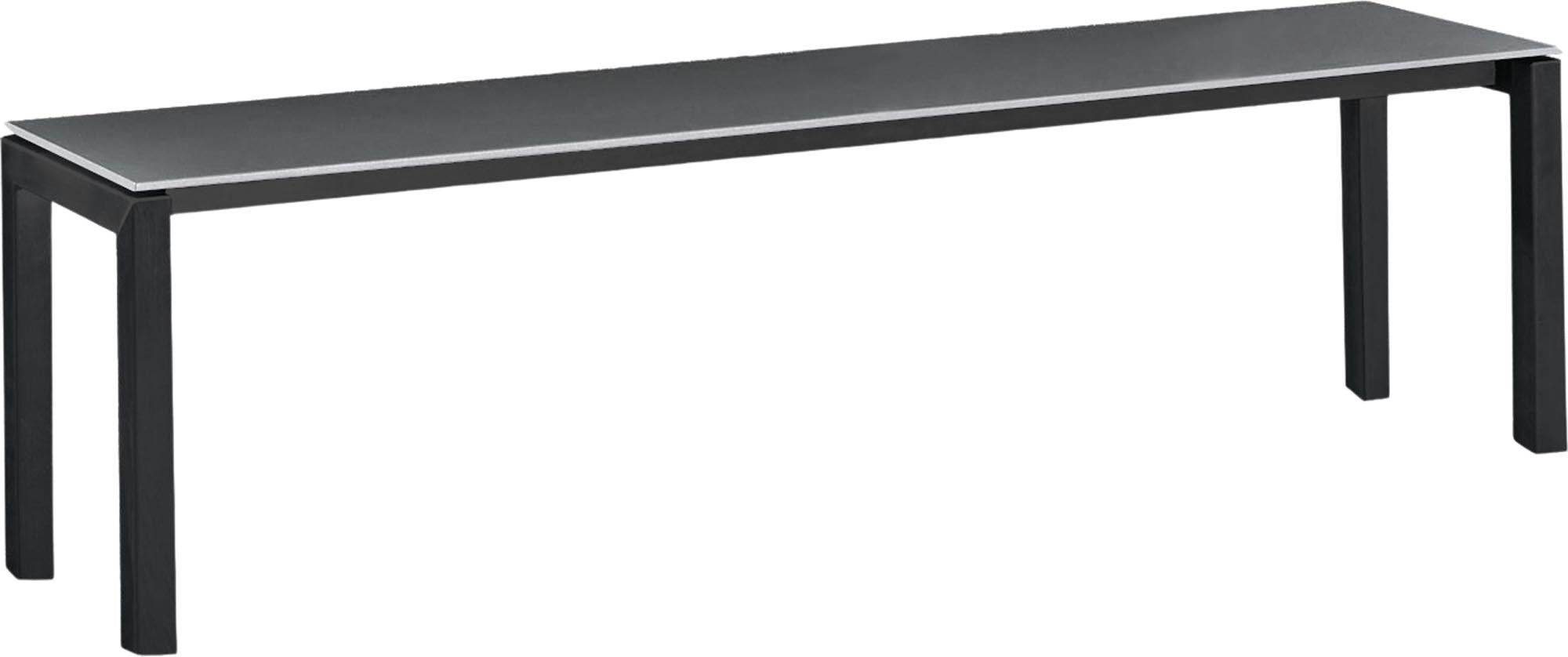 Luzern Glasfaser-Gartenbank Decor 160x32 in Graphit / Weiss präsentiert im Onlineshop von KAQTU Design AG. Gartenbank ist von Schaffner