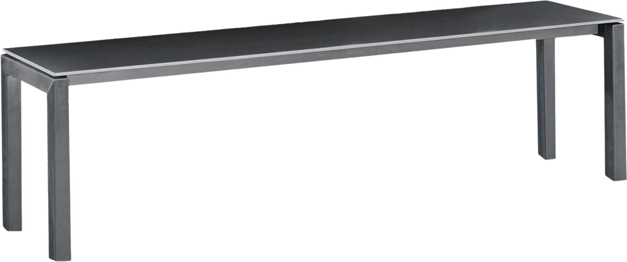 Luzern Glasfaser-Gartenbank Decor 160x32 in Anthrazit / Graphit präsentiert im Onlineshop von KAQTU Design AG. Gartenbank ist von Schaffner