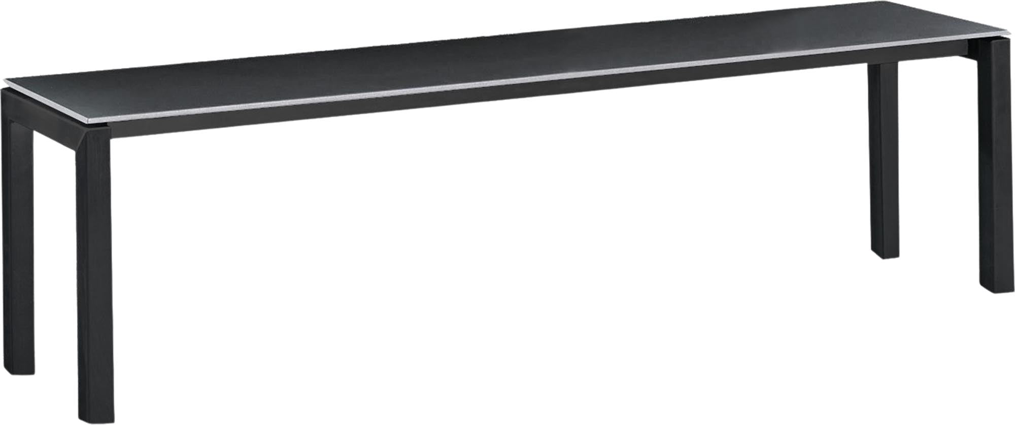Luzern Glasfaser-Gartenbank Decor 160x32 in Anthrazit präsentiert im Onlineshop von KAQTU Design AG. Gartenbank ist von Schaffner