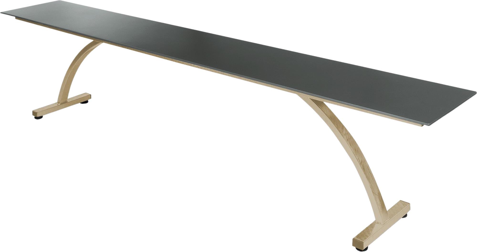 Elegante Gartenbank Bernardino aus Glasfaser 220x32 von Schaffner – wetterfest, robust, umweltfreundlich und in zahlreichen Farben für stilvolle Außenbereiche.