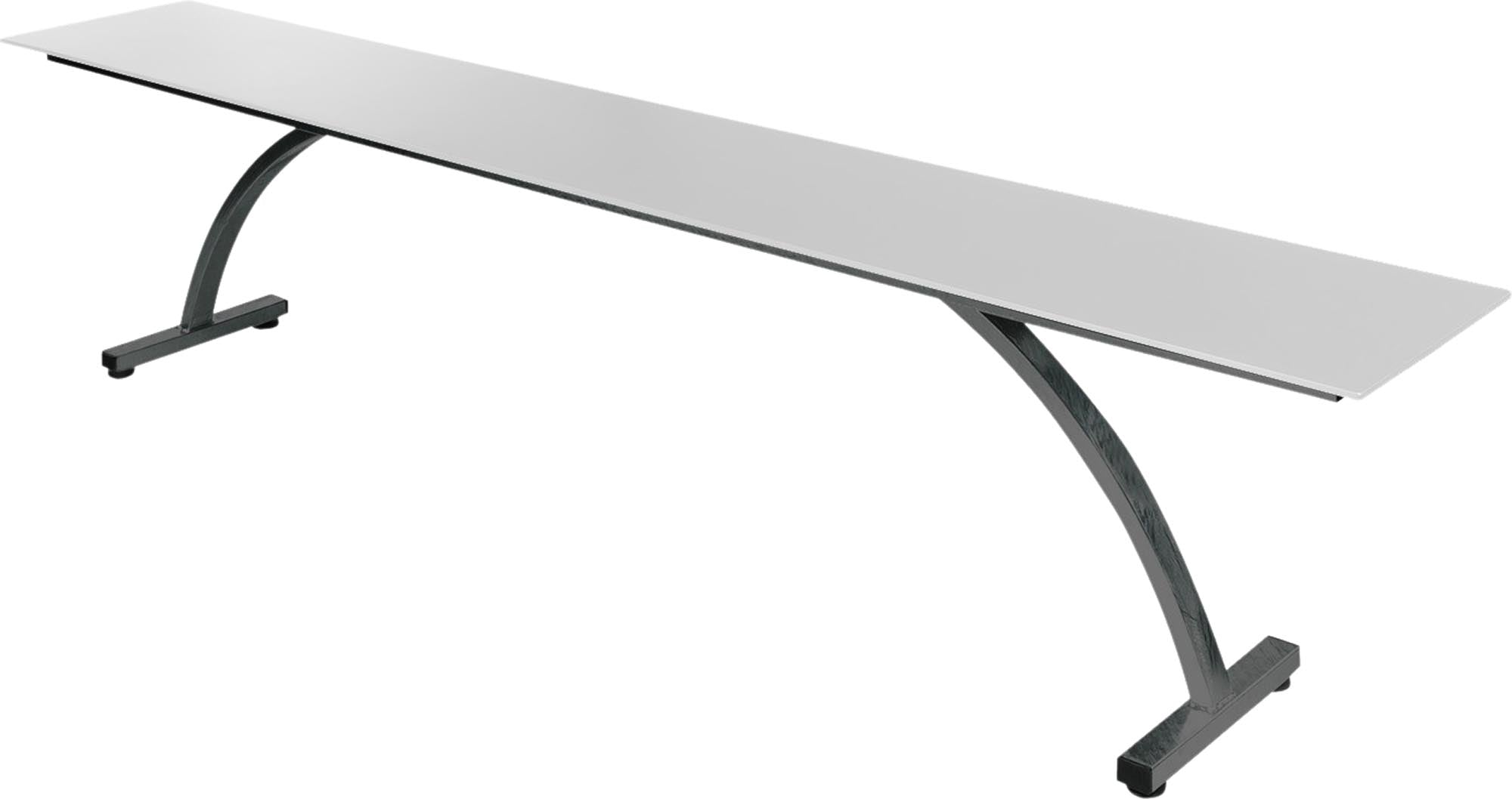 Elegante Gartenbank Bernardino aus Glasfaser 220x32 von Schaffner – wetterfest, robust, umweltfreundlich und in zahlreichen Farben für Ihren stilvollen Außenbereich.