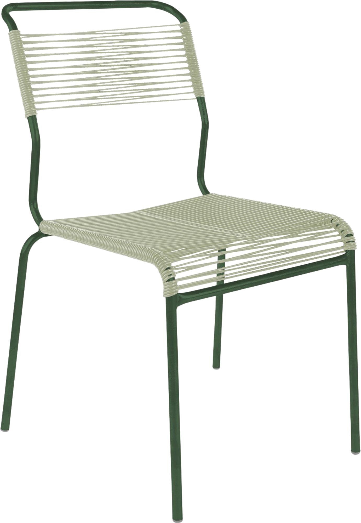 Moderner Säntis Stuhl Spaghetti, stilvoll für Innen- und Aussenbereiche.