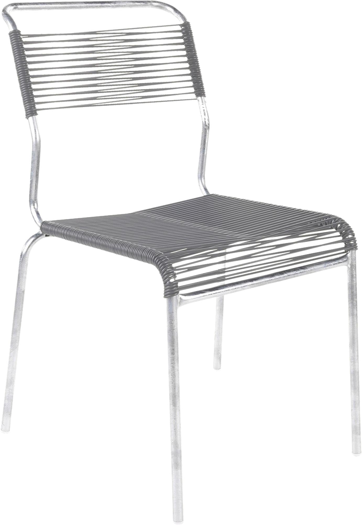 Moderner Säntis Stuhl Spaghetti, stilvoll für Innen- und Aussenbereiche.