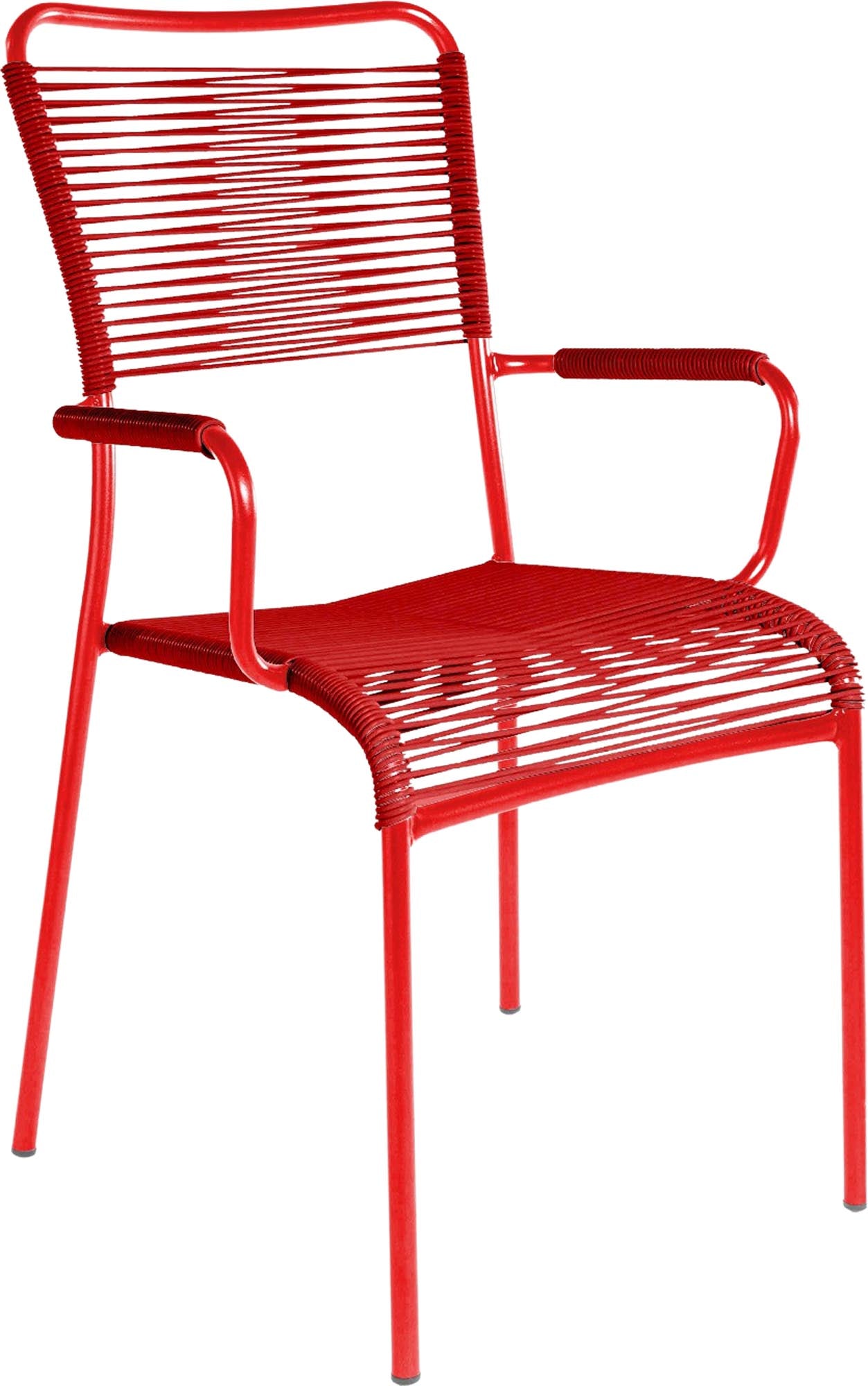 Eleganter Spaghettistuhl Mendrisio mit praktischen Armlehnen von Schaffner – ideal für modernes Wohnen und stilvolle Akzente.