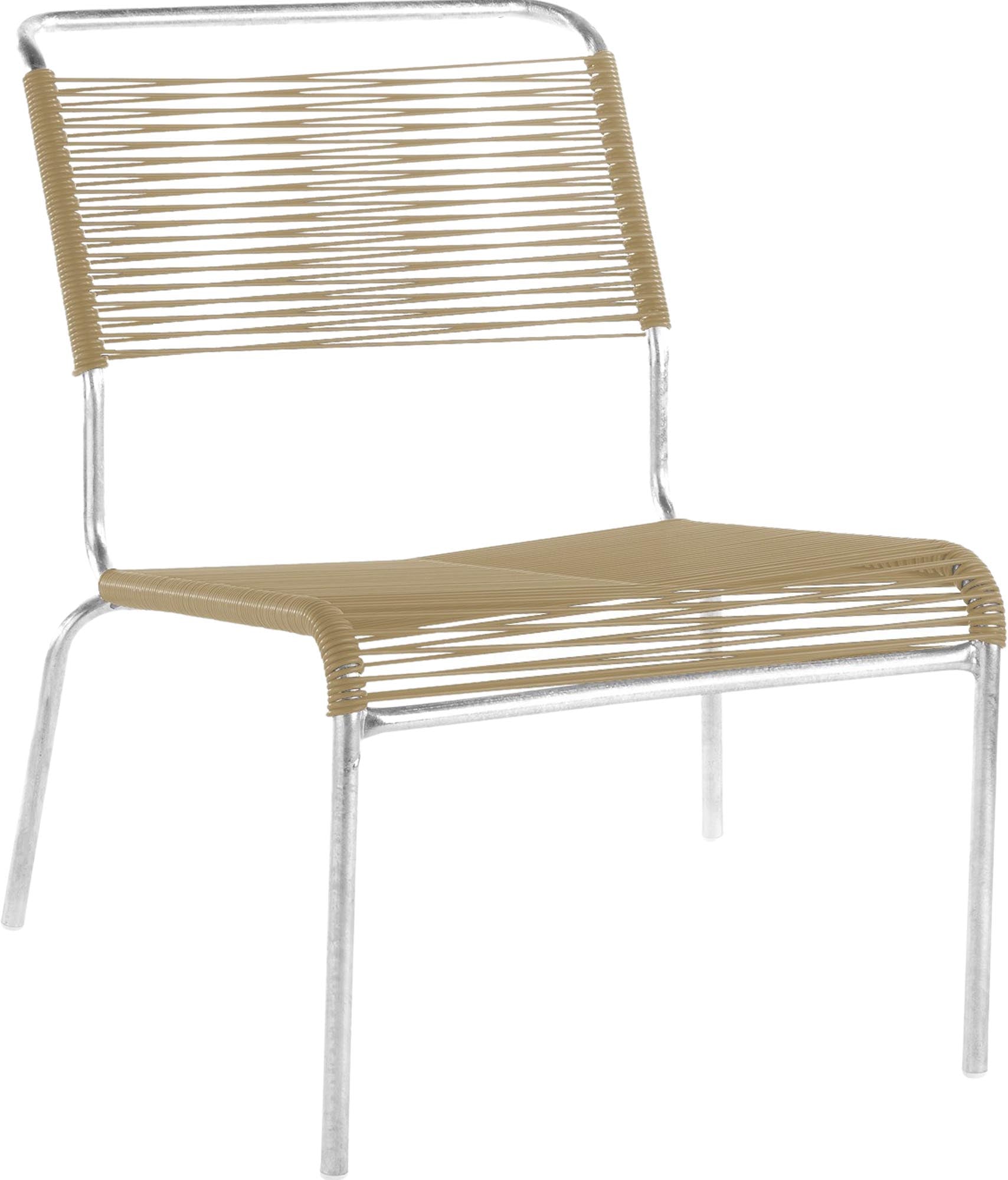 Säntis Lounger Spaghetti: Bequemer Lounger mit hochwertiger Bespannung für entspannte Abende im Freien. Ideal für Garten und Terrasse.