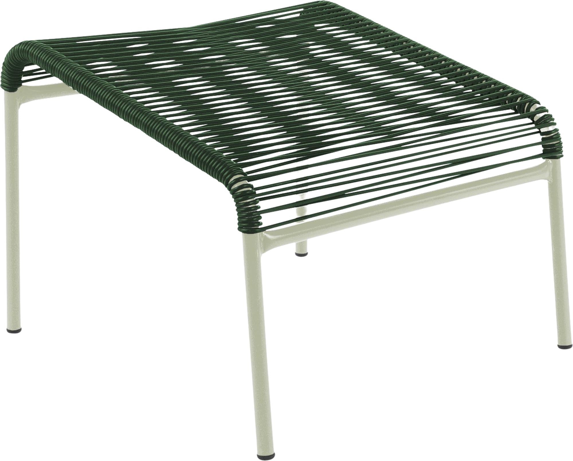 Säntis Spaghetti-Fusshocker in Tannengrün präsentiert im Onlineshop von KAQTU Design AG. Hocker Outdoor ist von Schaffner