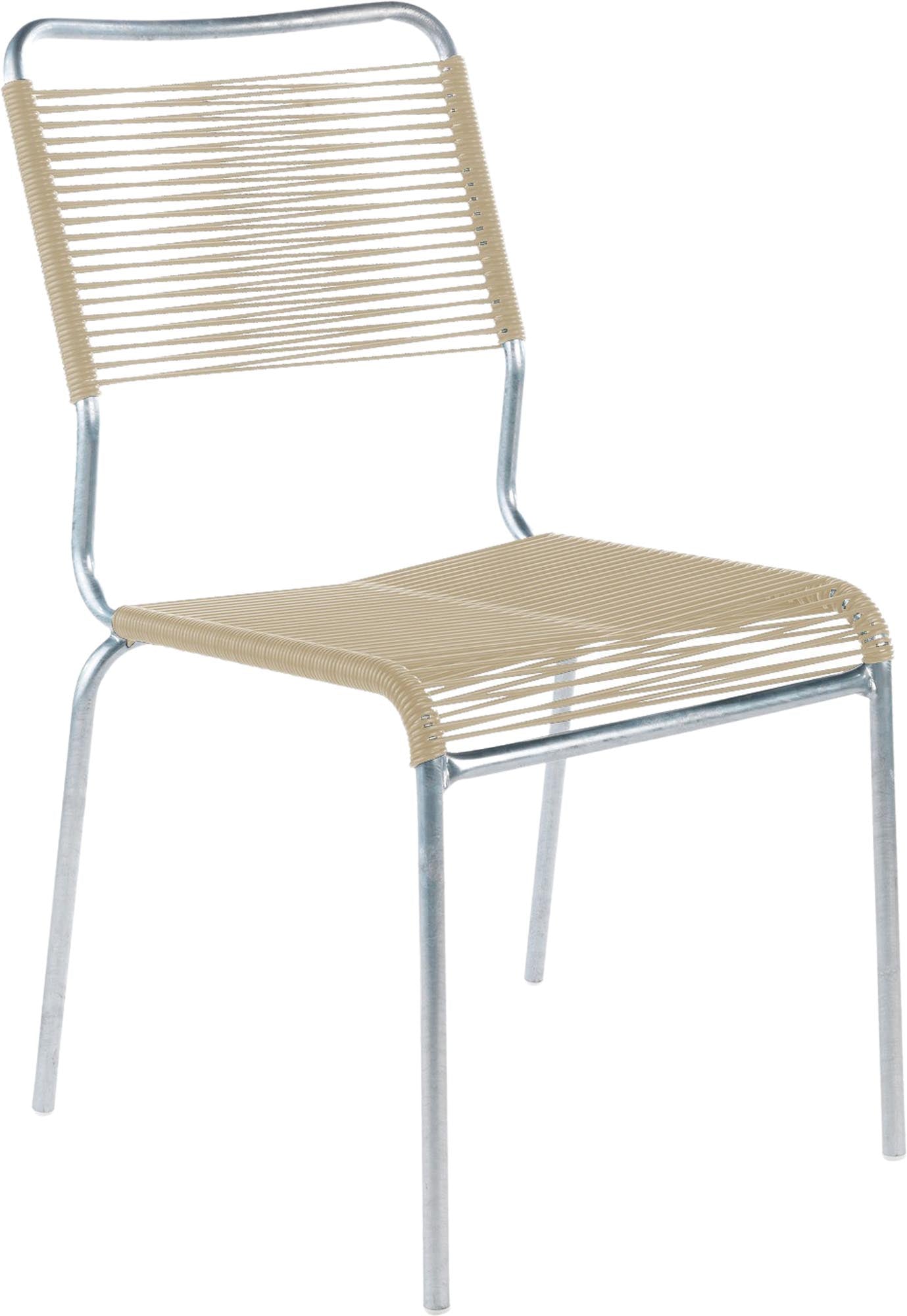 Robuster Rigi Spaghetti-Gartenstuhl ohne Armlehne, wetterfestes Eschenholz, elegantes Design, komfortable Sitzfläche, langlebig, umweltfreundlich, perfekt für Garten & Terrasse.