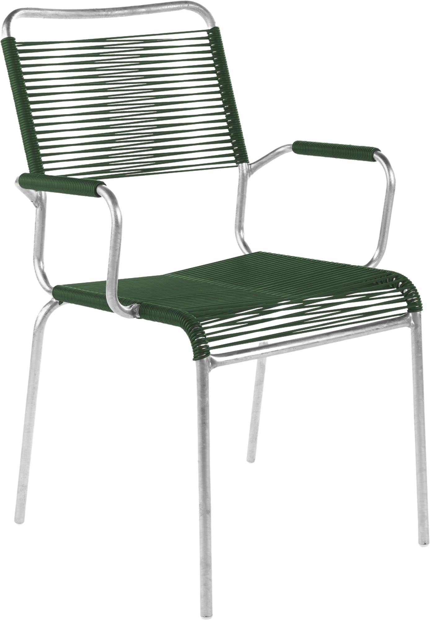 Stilvoller Rigi Spaghettistuhl mit Armlehnen von Schaffner.