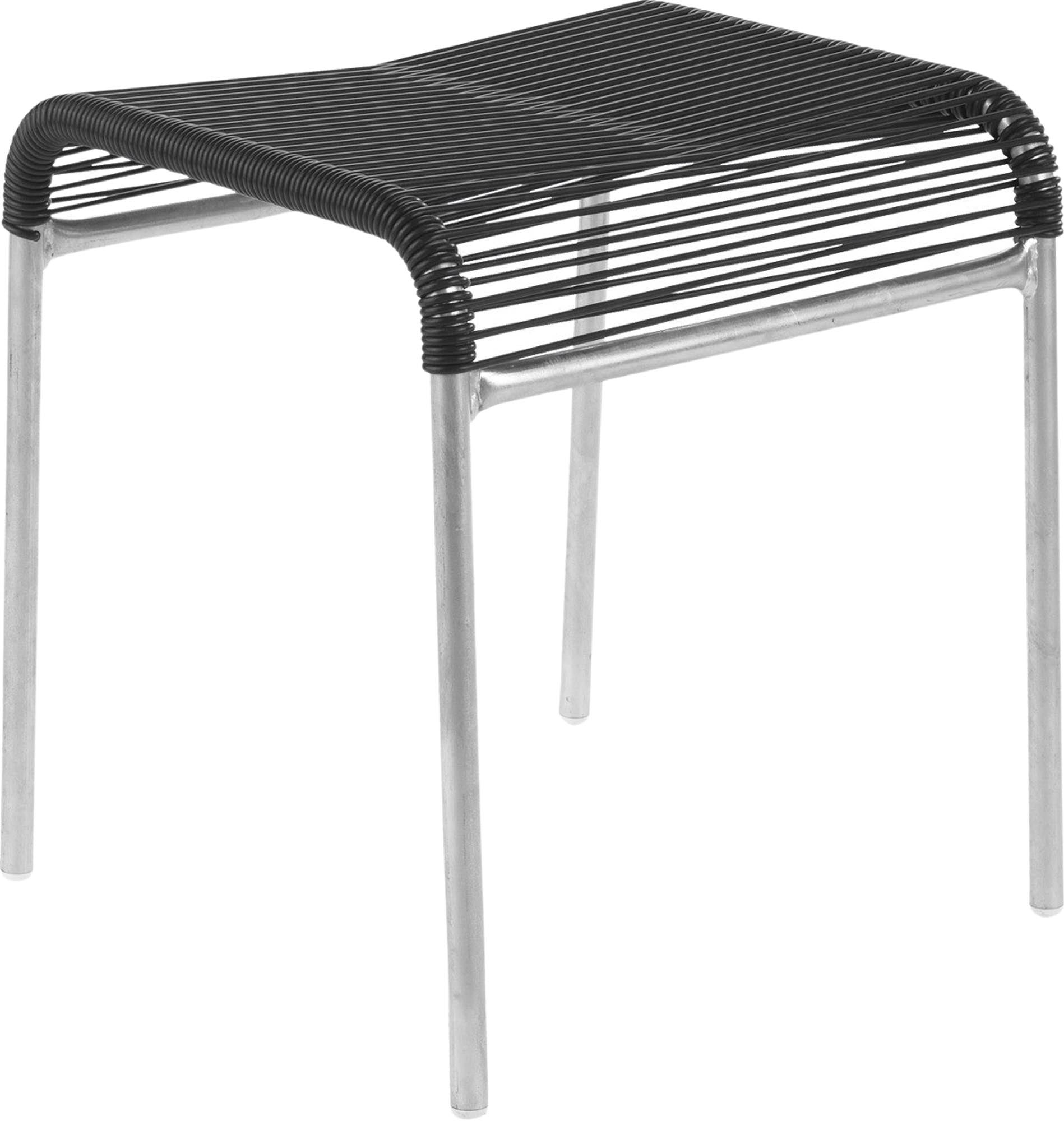 Säntis Spaghetti-1er-Hocker in Anthrazit präsentiert im Onlineshop von KAQTU Design AG. Hocker Outdoor ist von Schaffner