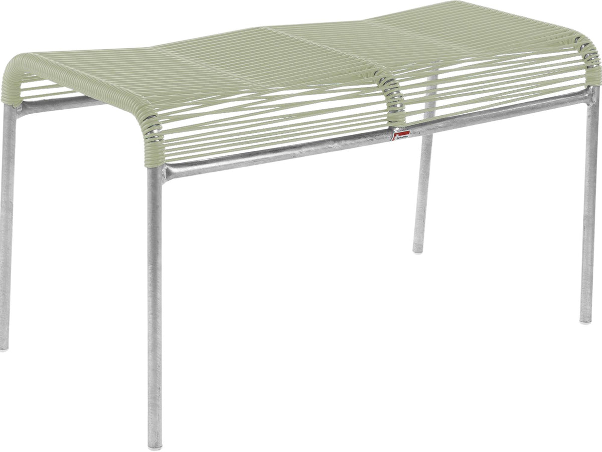 Säntis Spaghetti 2er-Hocker in Pastellgrün präsentiert im Onlineshop von KAQTU Design AG. Hocker Outdoor ist von Schaffner