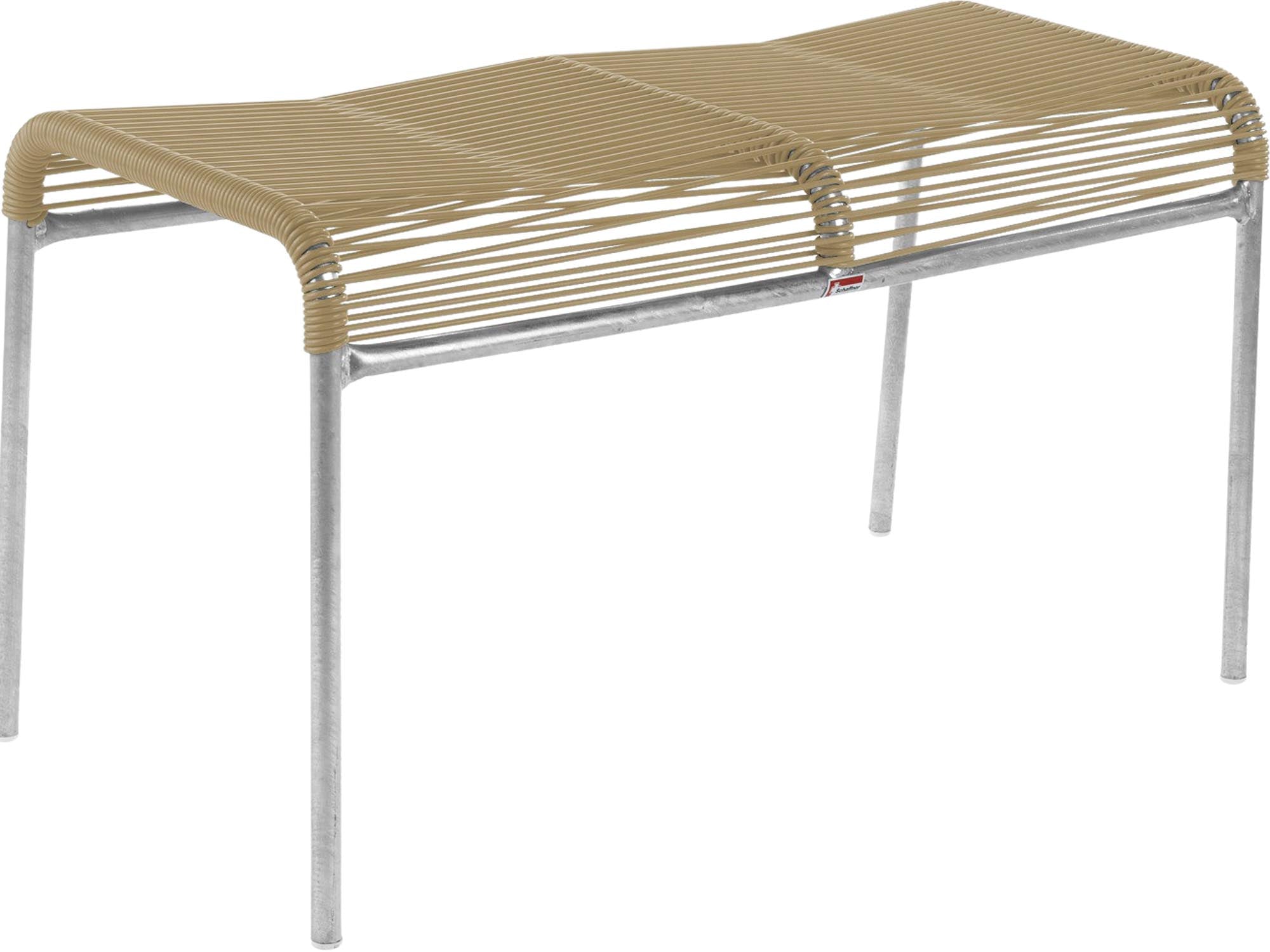 Säntis Spaghetti Hocker: Robuste Outdoor-Sitzgelegenheit von Schaffner.