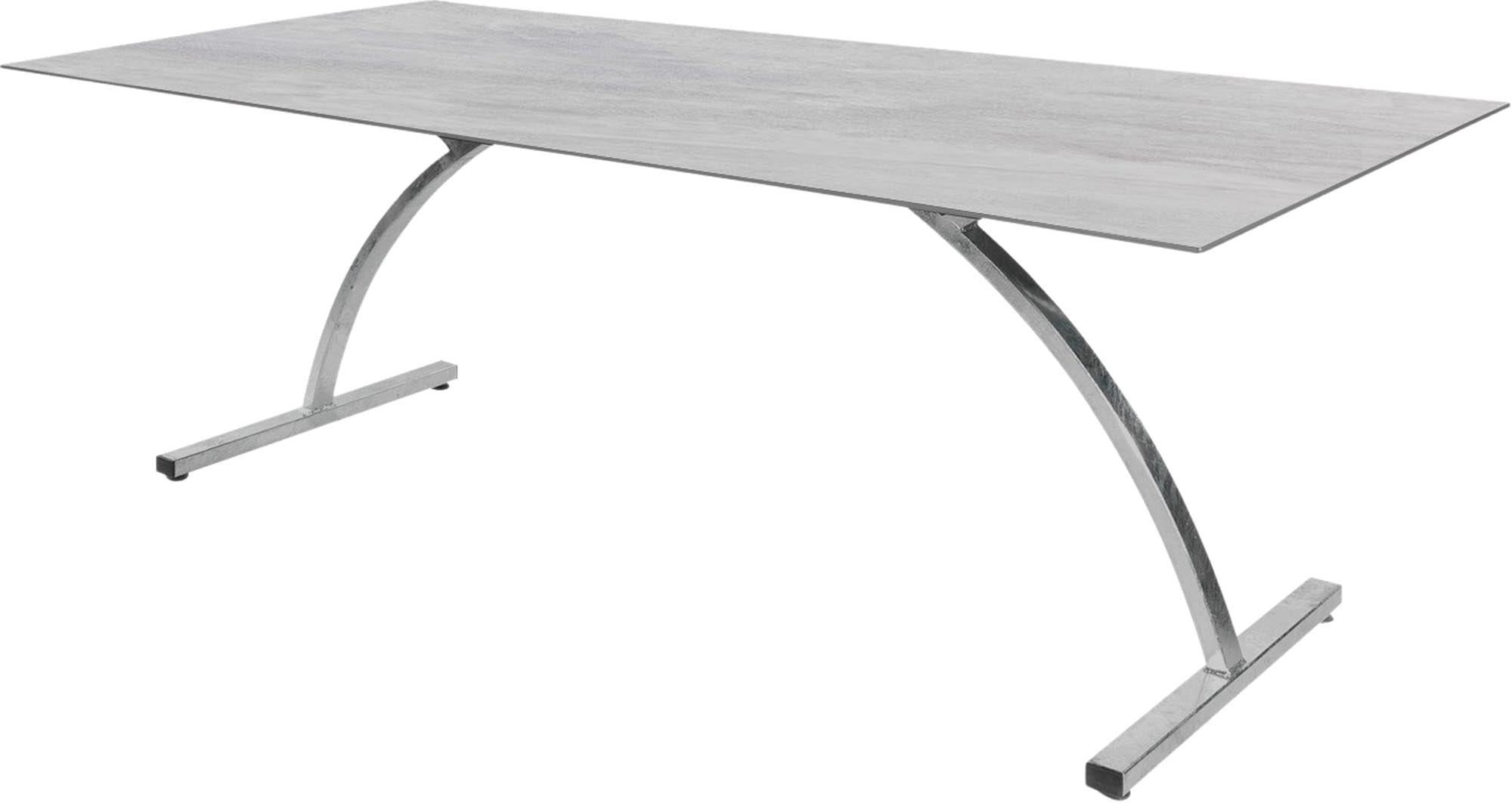 Bernardino Gartentisch aus Glasfaser 220x100 klappbar in Stromboli hell präsentiert im Onlineshop von KAQTU Design AG. Gartentisch ist von Schaffner