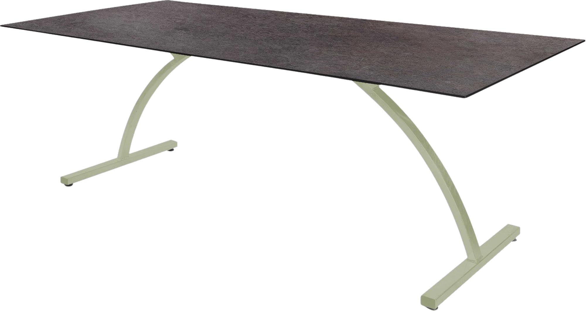 Bernardino Gartentisch aus Glasfaser 220x100 klappbar in Cooperfield präsentiert im Onlineshop von KAQTU Design AG. Gartentisch ist von Schaffner