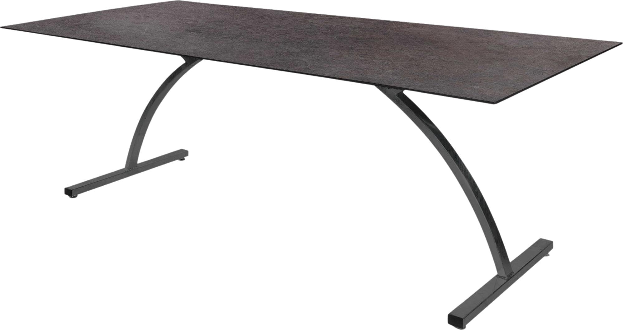 Bernardino Gartentisch aus Glasfaser 220x100 klappbar in Cooperfield präsentiert im Onlineshop von KAQTU Design AG. Gartentisch ist von Schaffner