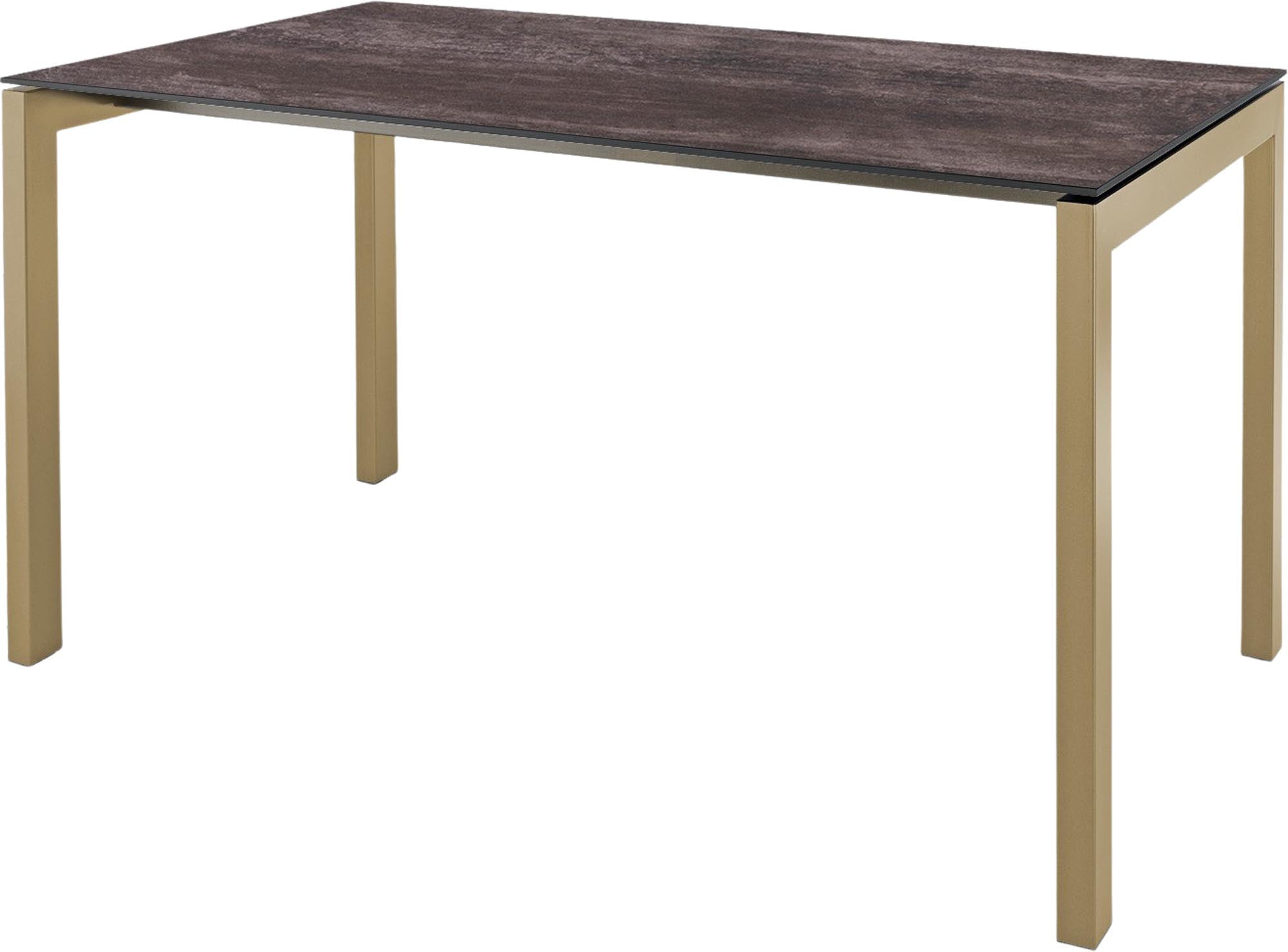 Luzern Glasfaser-Gartentisch 140x80 in Stromboli dunkel präsentiert im Onlineshop von KAQTU Design AG. Gartentisch ist von Schaffner