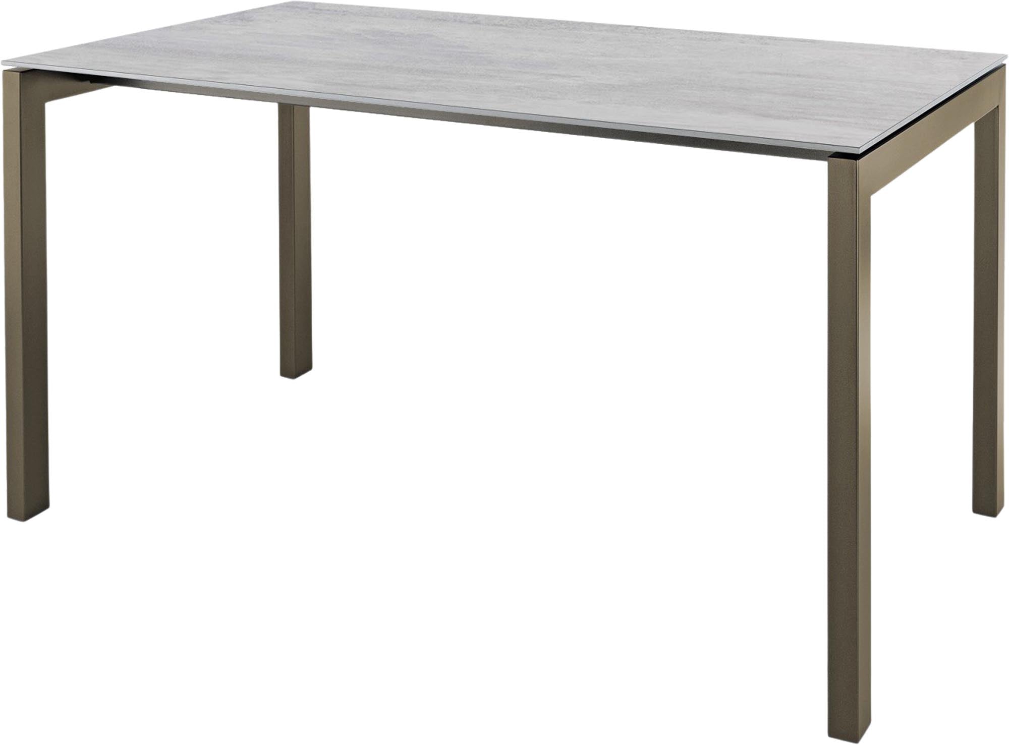 Luzern Glasfaser-Gartentisch 140x80 in Stromboli hell / Champagner präsentiert im Onlineshop von KAQTU Design AG. Gartentisch ist von Schaffner