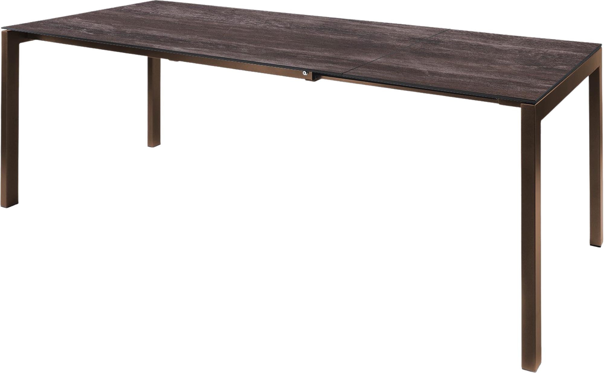 Moderner Fiberglastisch Luzern 160/220, flexibel erweiterbar.