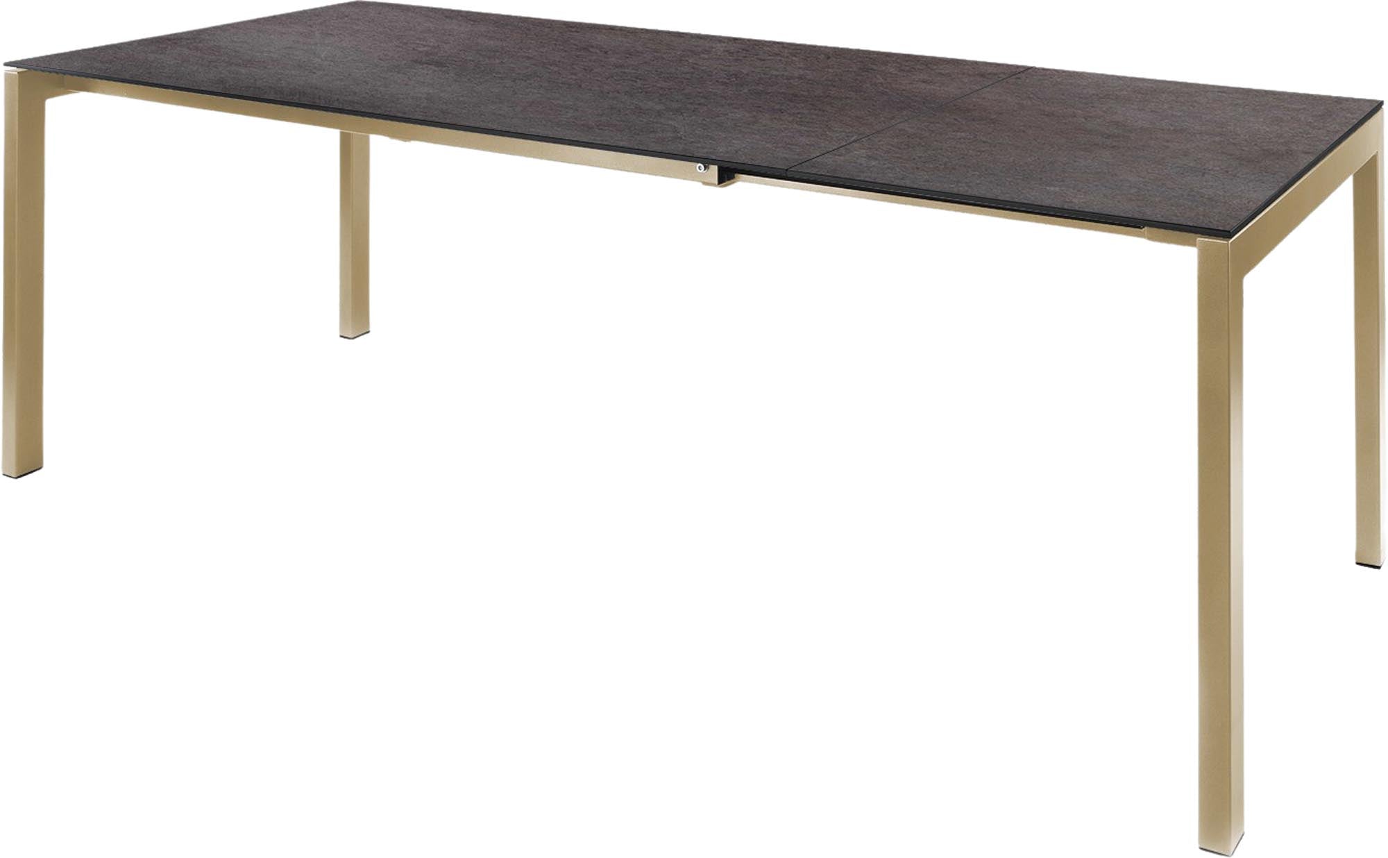 Luzern Glasfaser-Gartentisch 160/220x90 ausziehbar in Cooperfield präsentiert im Onlineshop von KAQTU Design AG. Gartentisch ist von Schaffner