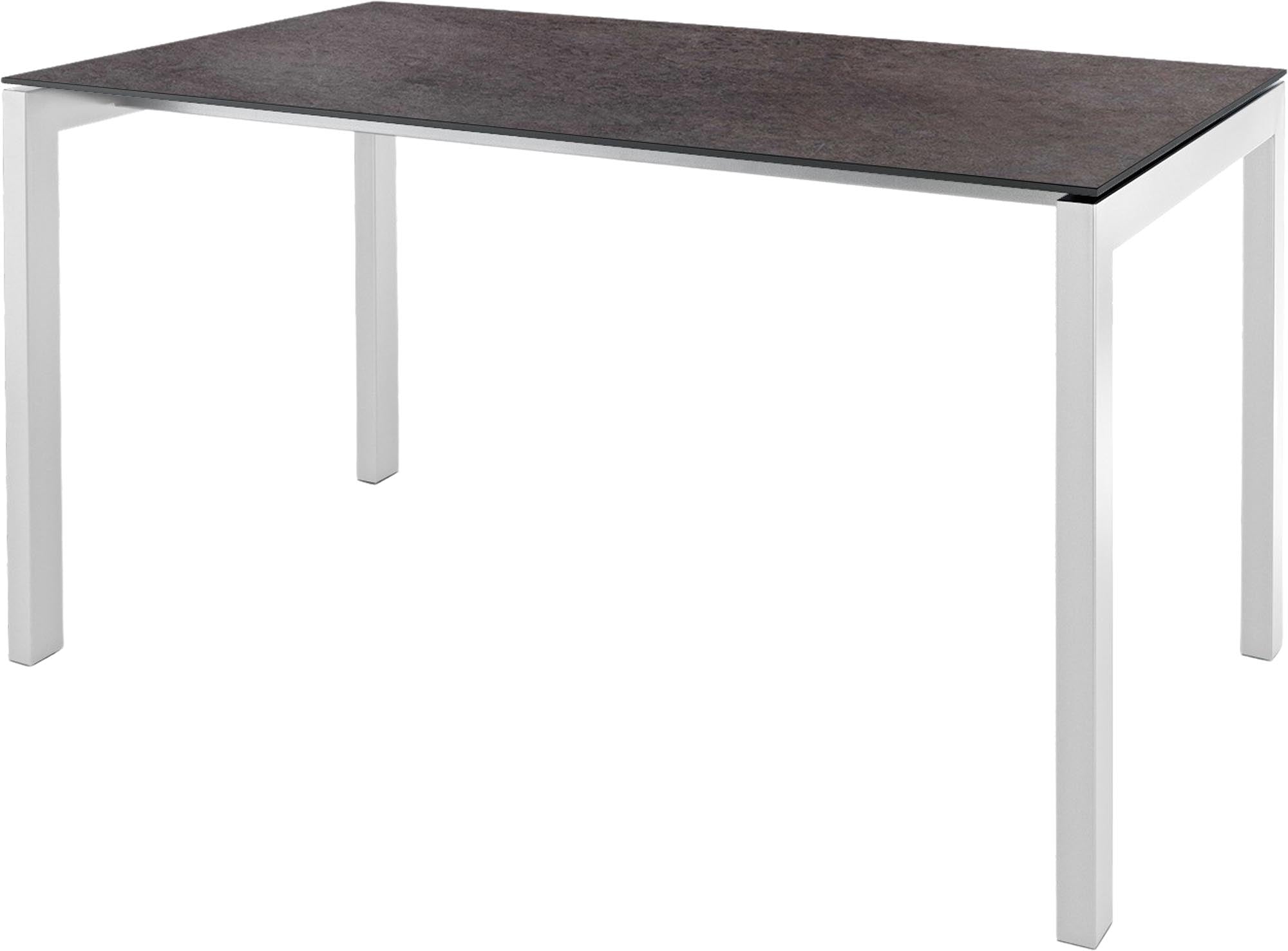 Luzern Glasfaser-Gartentisch 220x100 von Schaffner: Robuster, wetterfester Esstisch mit eleganter Oberfläche, ausziehbar, pflegeleicht und perfekt für Garten, Balkon oder Terrasse.