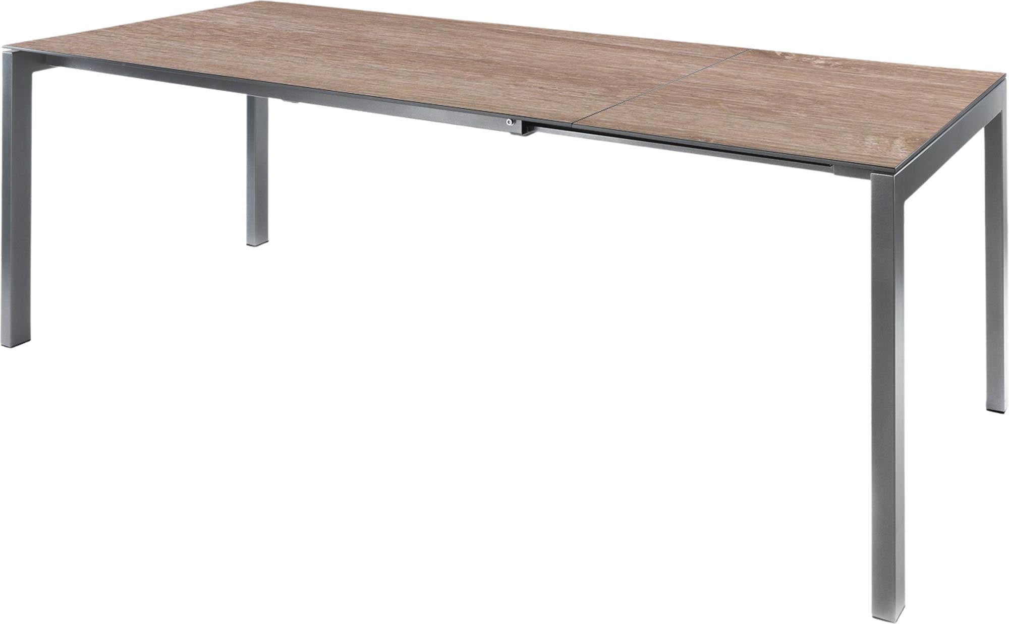 Moderner Fiberglastisch Luzern, ausziehbar von 140 auf 200 cm, ideal für stilvolle Essbereiche und gesellige Runden.