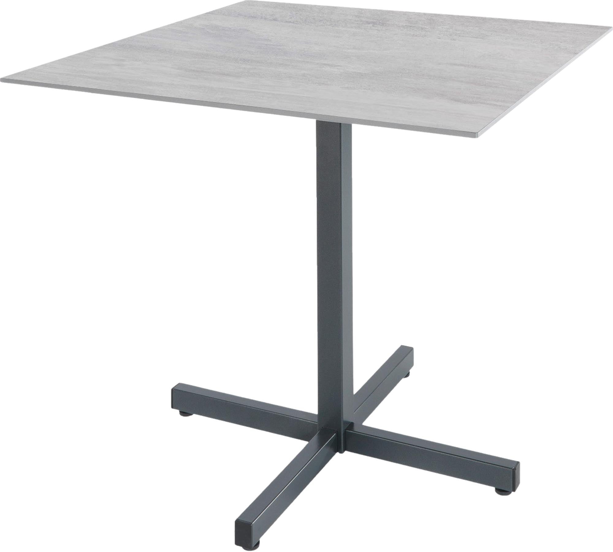 Eleganter Fiberglastisch Basel 80 x 80 von Schaffner – ideal für entspannte Stunden im Freien und stilvolle Gartenmöbel.