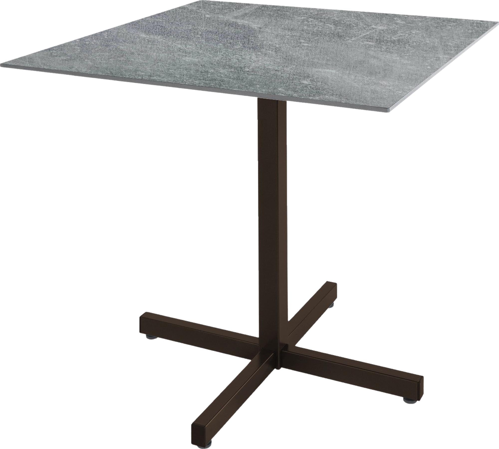 Eleganter Fiberglastisch Basel 80x80 von Schaffner für Terrassen.