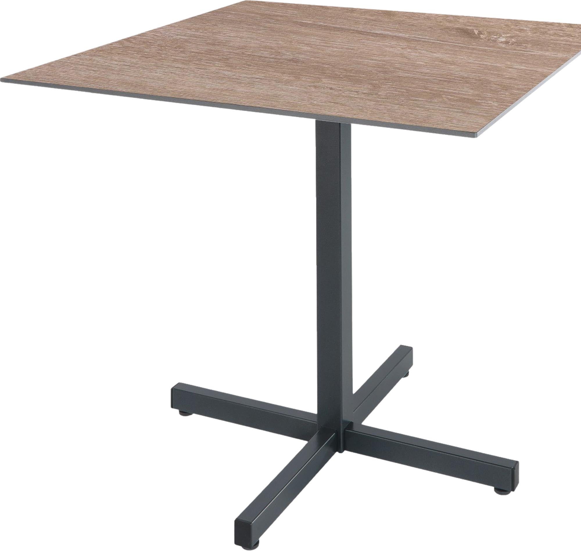 Eleganter Fiberglastisch Basel 80 x 80 von Schaffner – ideal für entspannte Stunden im Freien und stilvolle Gartenmöbel.