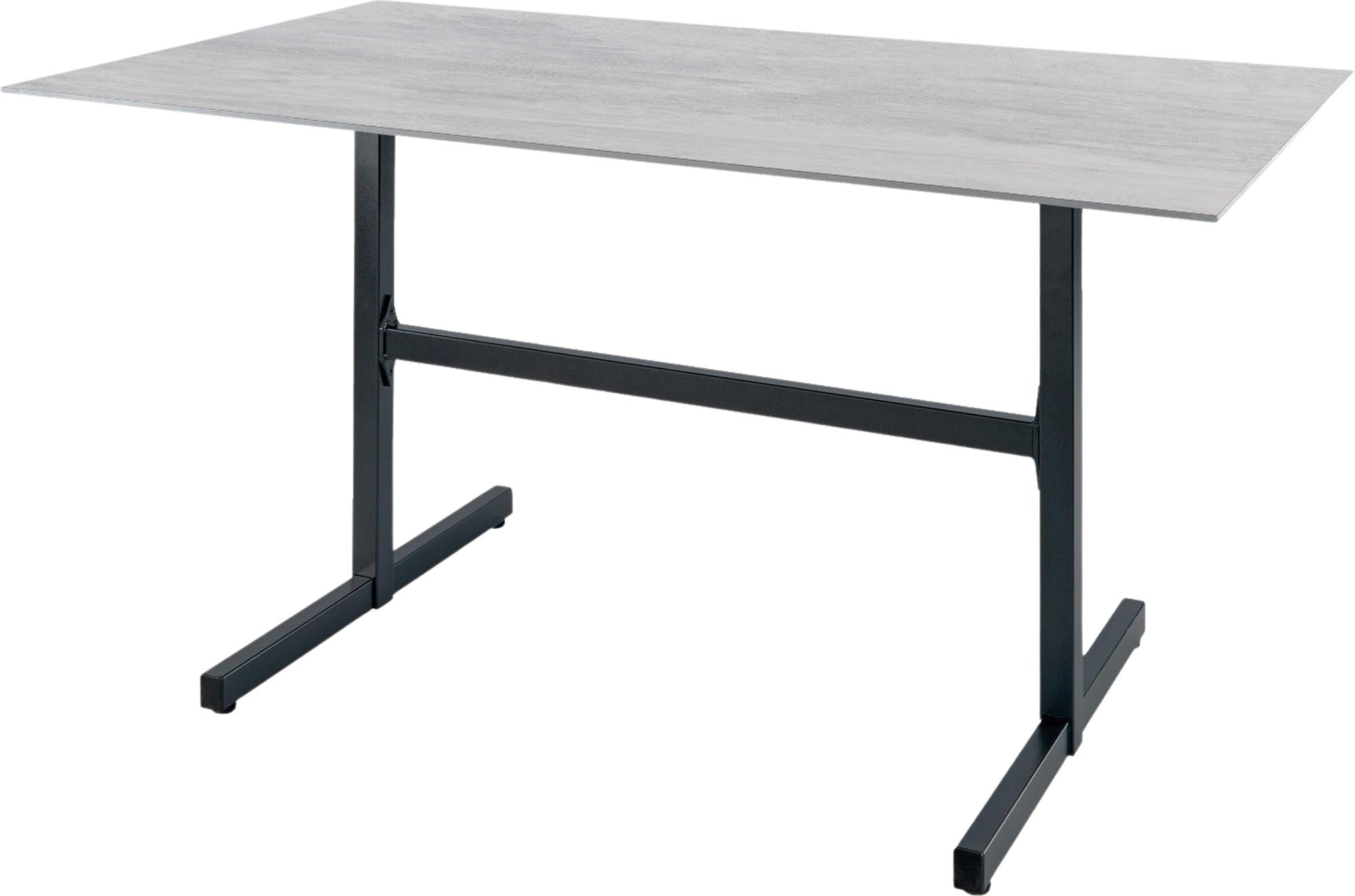 Luzern Glasfaser-Gartentisch Decor 120x80 klappbar in Stromboli hell präsentiert im Onlineshop von KAQTU Design AG. Gartentisch ist von Schaffner