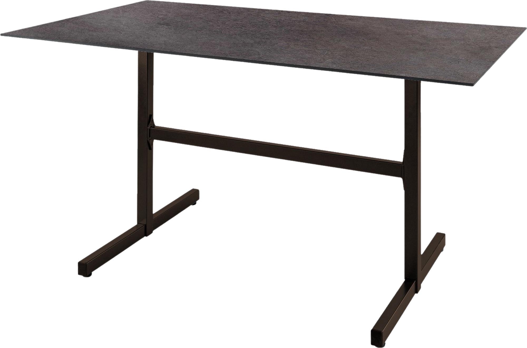 Robuster Fiberglastisch Basel 120x80 von Schaffner für den Garten.