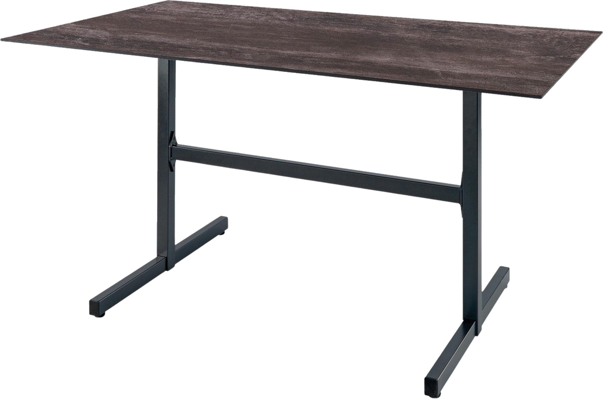 Luzern Glasfaser-Gartentisch Decor 140x80 klappbar in Stromboli dunkel / Anthrazit präsentiert im Onlineshop von KAQTU Design AG. Gartentisch ist von Schaffner