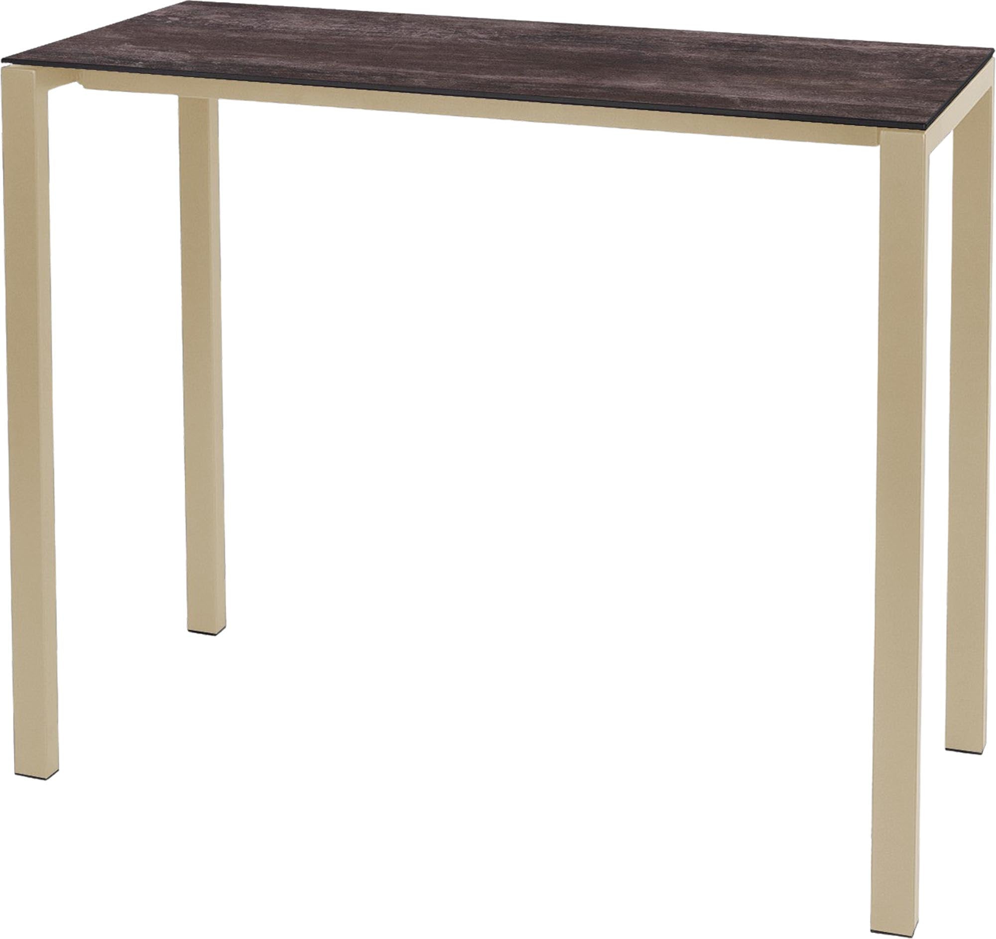 Luzern Glasfaser-Stehtisch Outdoor Decor 140x60 in Stromboli dunkel präsentiert im Onlineshop von KAQTU Design AG. Hochtisch Outdoor ist von Schaffner