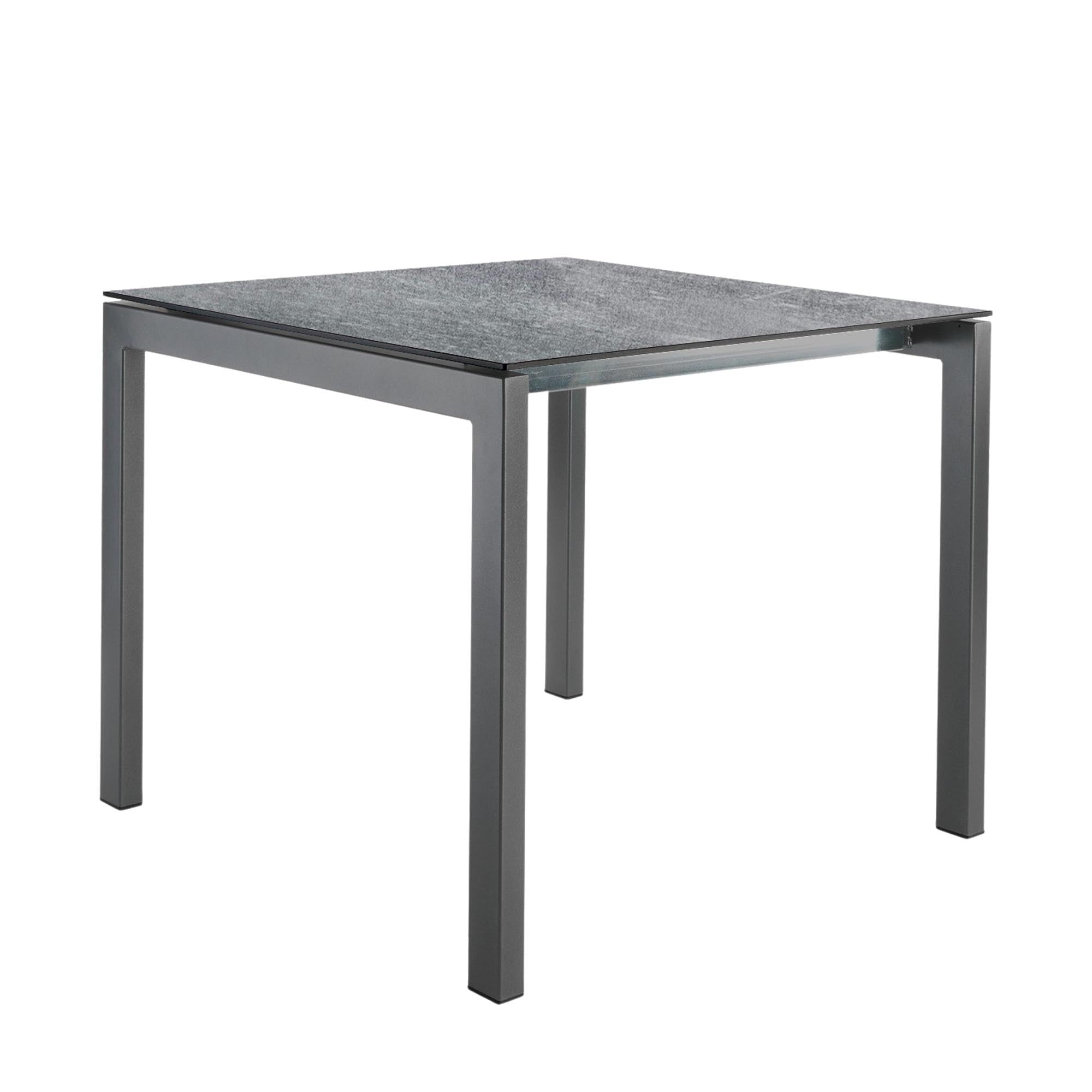 Eleganter Fiberglastisch Luzern 80 x 80 von Schaffner: Leicht, wetterfest und klappbar – perfekt für jeden Außenbereich!