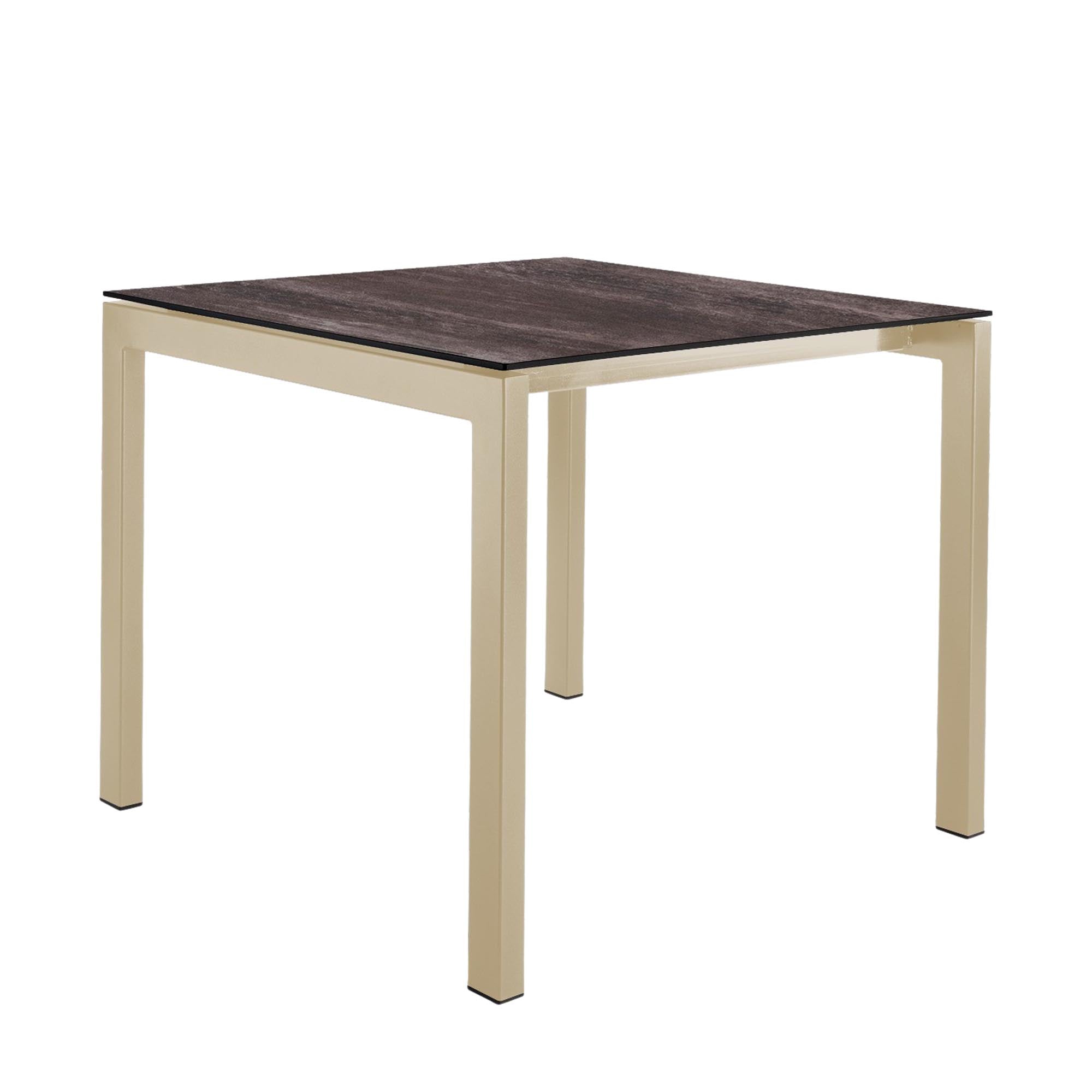 Luzern Glasfaser-Gartentisch 90x90 von Schaffner – wetterfest, abklappbar, ausziehbar, langlebig, pflegeleichtes Design, ideal für Garten, Terrasse & Balkon.
