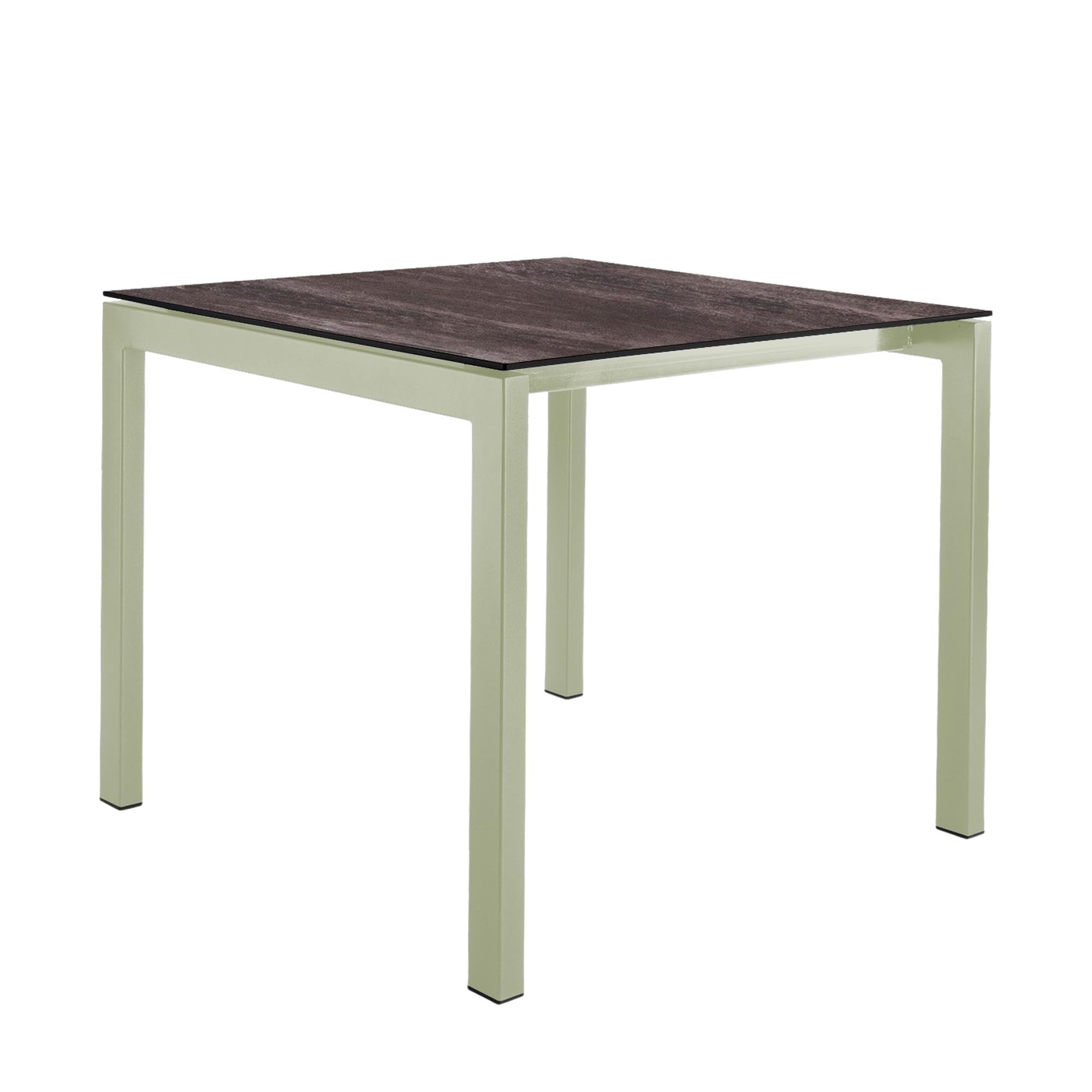 Luzern Glasfaser-Gartentisch Decor 90x90 in Stromboli dunkel präsentiert im Onlineshop von KAQTU Design AG. Gartentisch ist von Schaffner