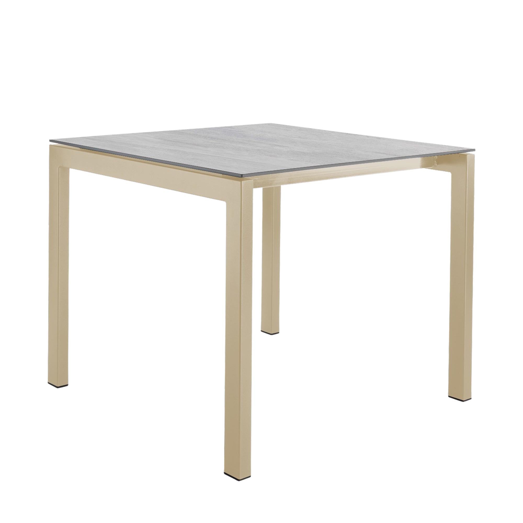 Eleganter Luzern Glasfaser-Gartentisch 90x90 von Schaffner, wetterfest, flexibel, langlebig und pflegeleicht – ideal für Garten, Terrasse und Balkon.