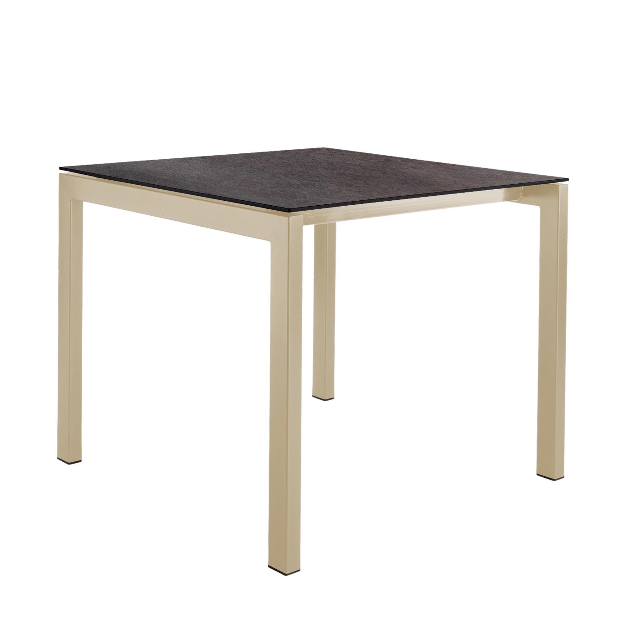 Luzern Glasfaser-Gartentisch 90x90 von Schaffner – wetterfest, abklappbar, ausziehbar, langlebig, pflegeleicht, modernes Design, perfekt für Garten, Balkon und Terrasse.
