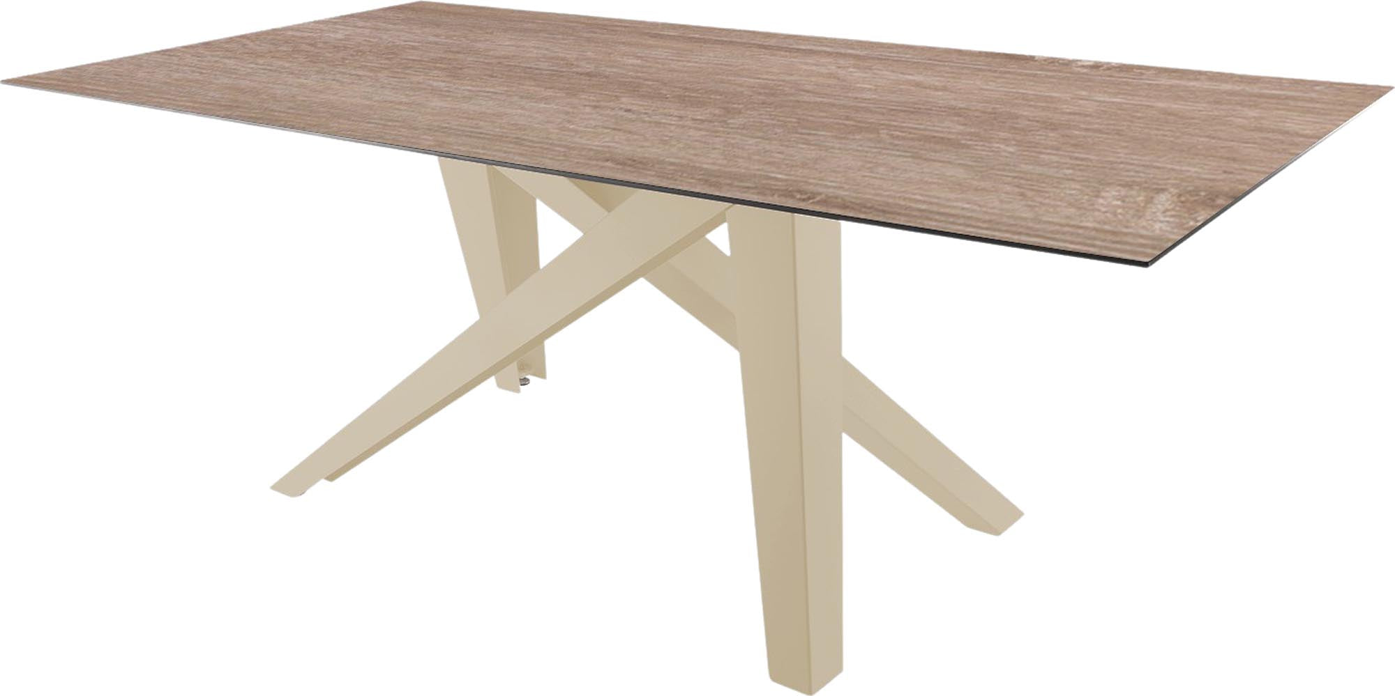 Entdecken Sie den Fiberglastisch Mythen von Schaffner – ein eleganter, robuster Tisch, der jedem Raum einen modernen Akzent verleiht.