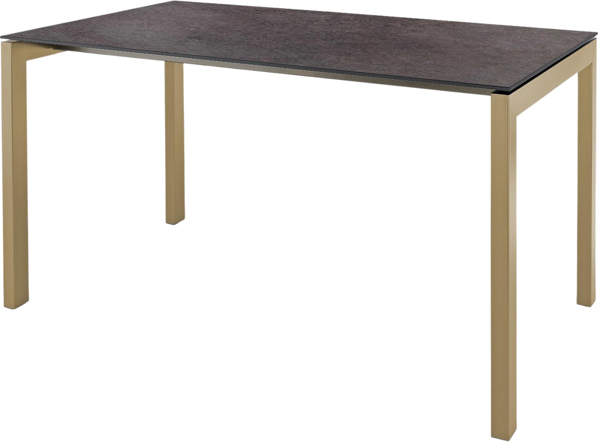 Luzern Glasfaser-Gartentisch 160x90 in Cooperfield / Pastellbraun präsentiert im Onlineshop von KAQTU Design AG. Gartentisch ist von Schaffner