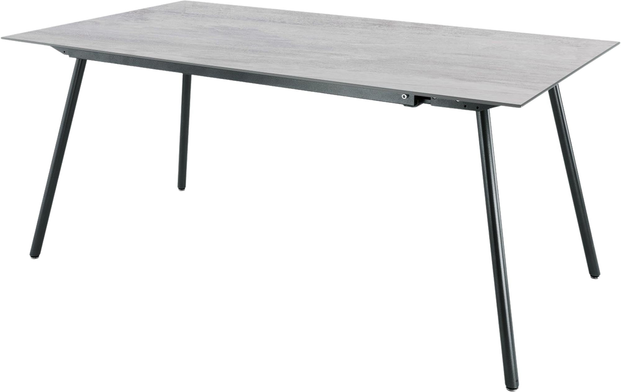 Locarno Glasfaser-Gartentisch 160x90 in Stromboli hell präsentiert im Onlineshop von KAQTU Design AG. Gartentisch ist von Schaffner