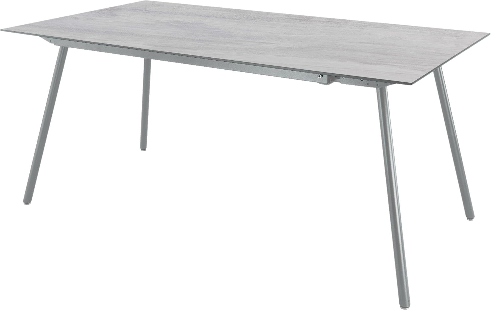 Schaffner Locarno Glasfaser-Gartentisch 160x90 cm: langlebig, wetterfest, pflegeleichtes Design, Schweizer Qualität, ideal für Garten, Balkon und Terrasse.