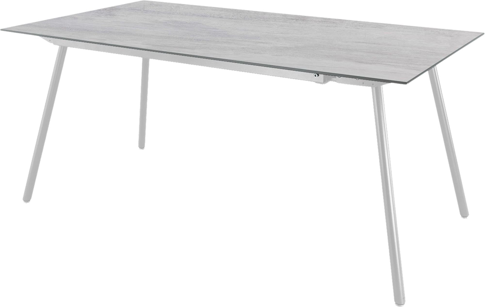 Locarno Glasfaser-Gartentisch 160x90 in Stromboli hell präsentiert im Onlineshop von KAQTU Design AG. Gartentisch ist von Schaffner