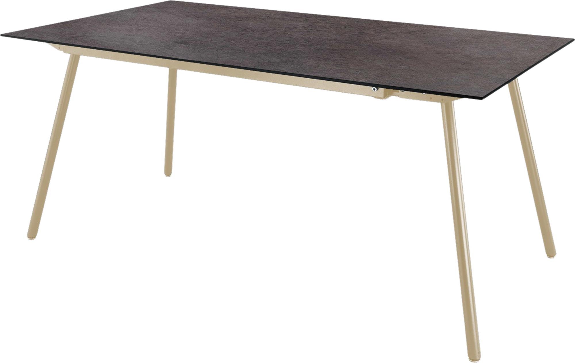 Locarno Glasfaser-Gartentisch 160x90 in Cooperfield präsentiert im Onlineshop von KAQTU Design AG. Gartentisch ist von Schaffner