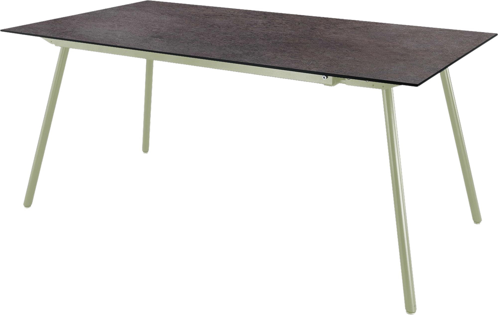 Hochwertiger Glasfaser-Gartentisch 160x90 cm von Schaffner, wetterfest, langlebig, pflegeleicht und stilvoll – ideal für Garten, Balkon oder Terrasse.