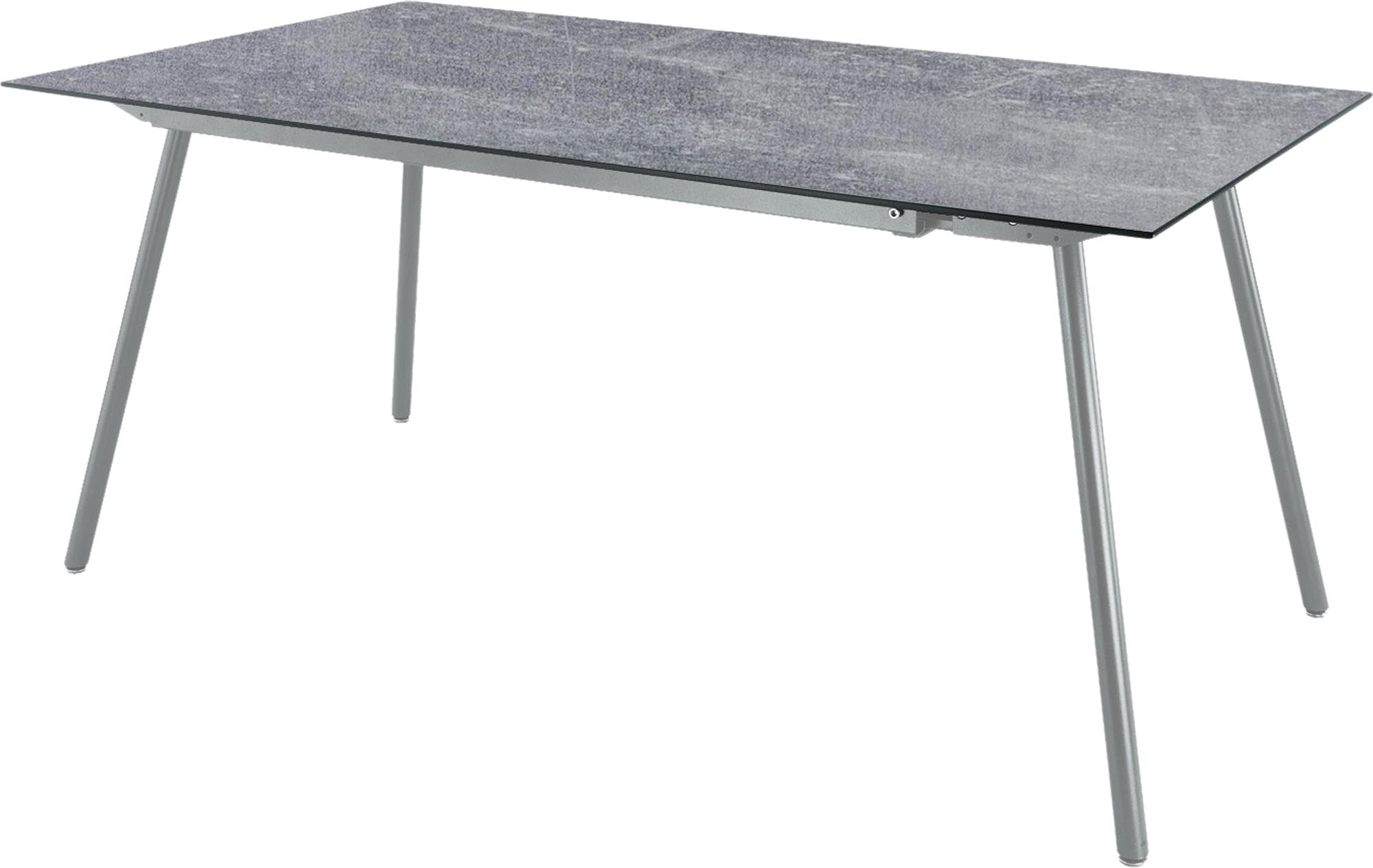 Locarno Glasfaser-Gartentisch 160x90 in Beton präsentiert im Onlineshop von KAQTU Design AG. Gartentisch ist von Schaffner